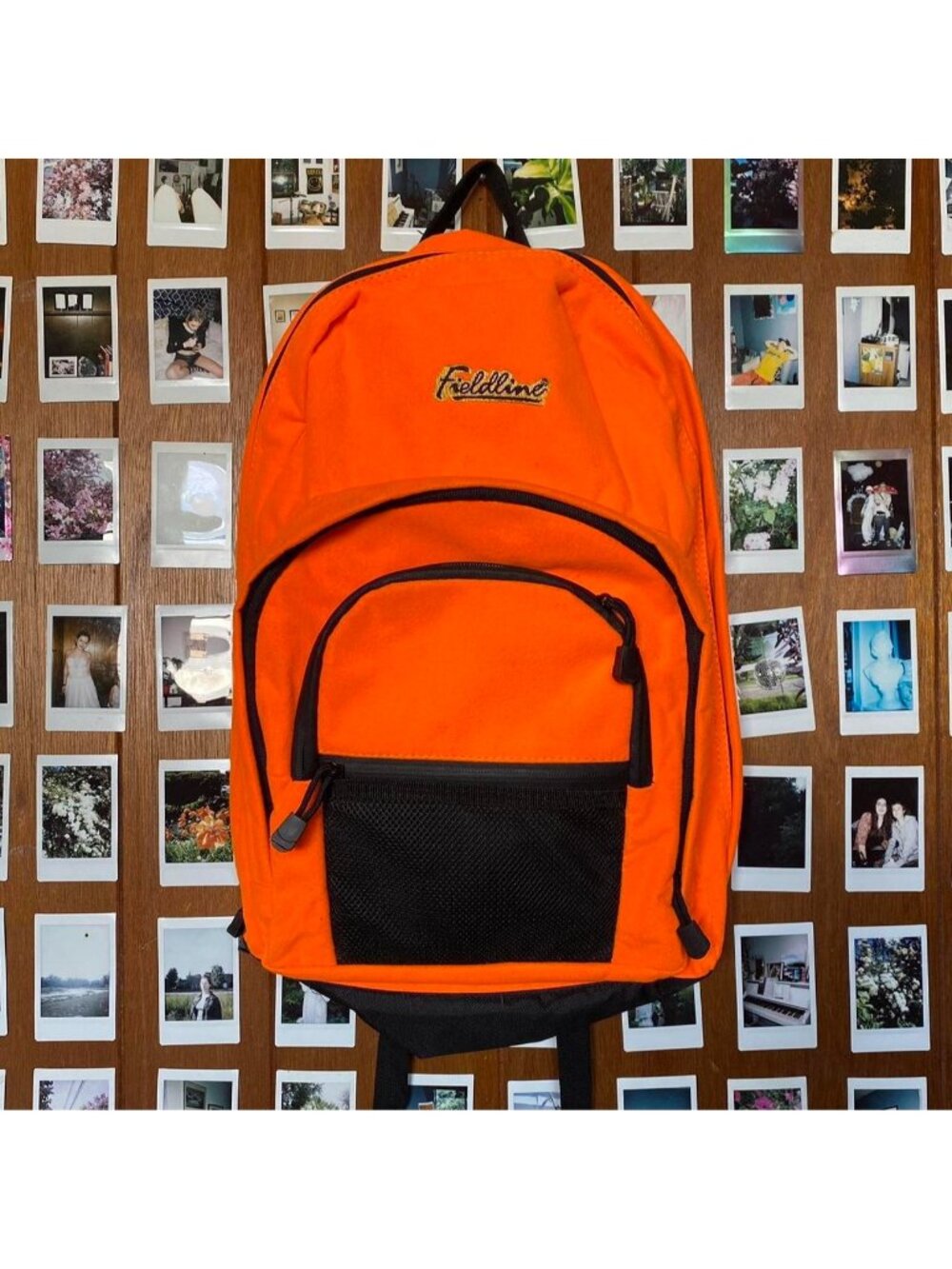Blaze Orange Fleece Backpack